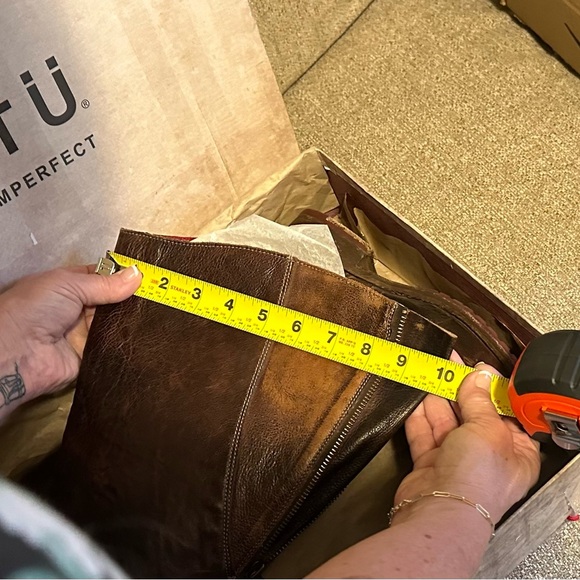 Bed Stu Glaye WIDE CALF Teak Rustic Size 9 - Picture 11 of 12